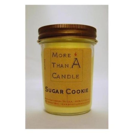 MORE THAN A CANDLE More Than A Candle SGC8J 8 oz Jelly Jar Soy Candle; Sugar Cookie SGC8J